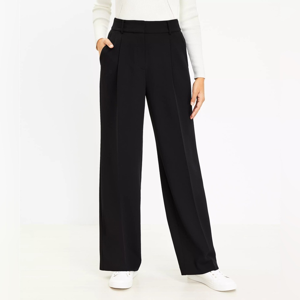LOFT Tall Peyton Trouser Pants in Crepe